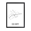 De Krim Plattegrond poster
