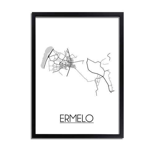 Ermelo Plattegrond poster 