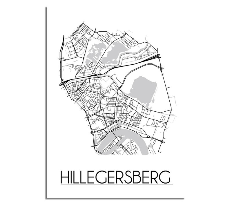 Hilligersberg Plattegrond poster