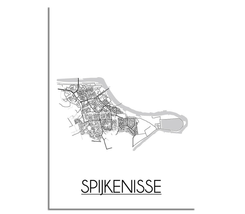 Spijkenisse Plattegrond poster