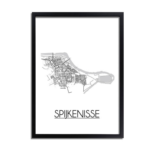 Spijkenisse Plattegrond poster 