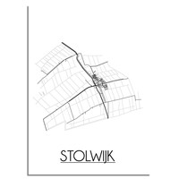 Stolwijk Plattegrond poster