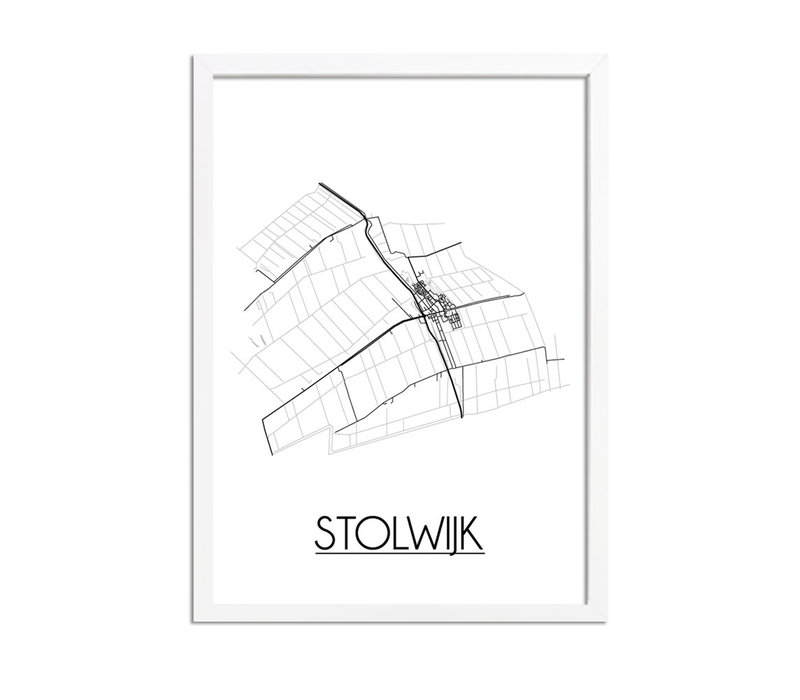 Stolwijk Plattegrond poster