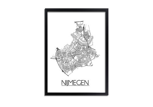 DesignClaud Nijmegen Plattegrond poster