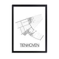 Tienhoven Plattegrond poster