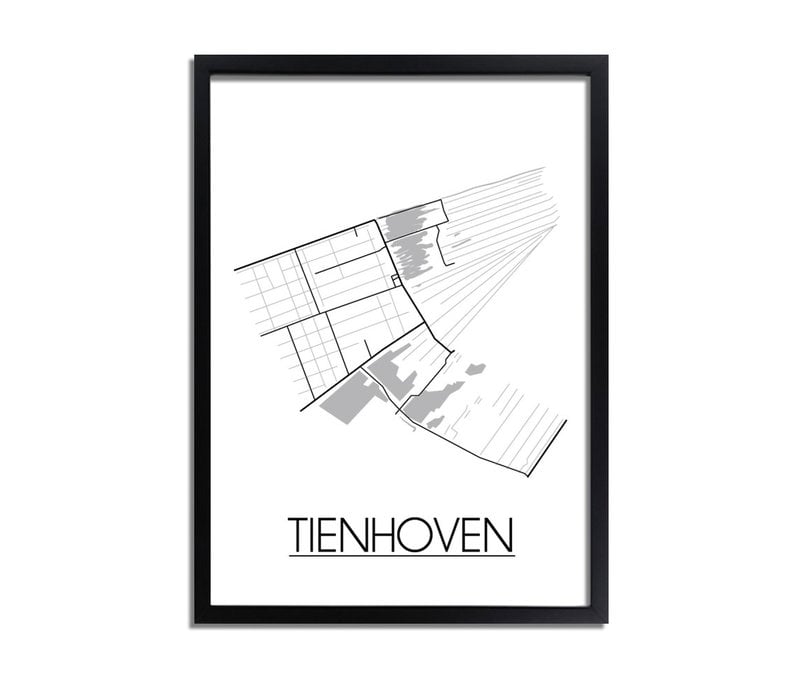 Tienhoven Plattegrond poster