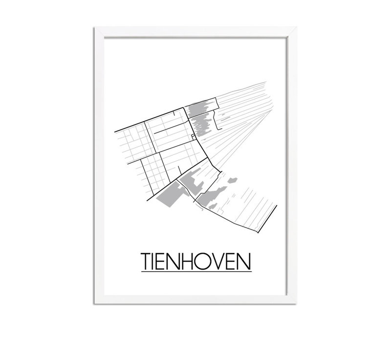 Tienhoven Plattegrond poster