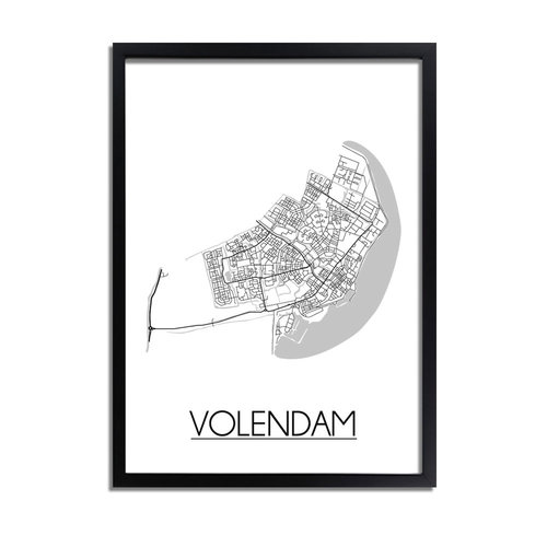 Volendam Plattegrond poster 