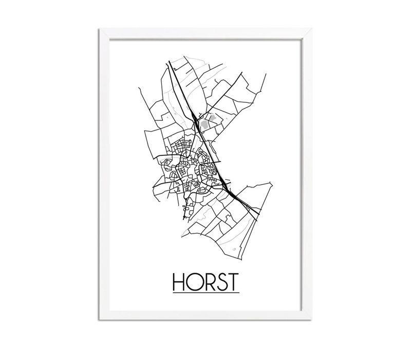 Horst Plattegrond poster