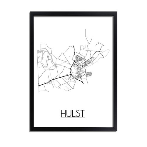 Hulst Plattegrond poster 