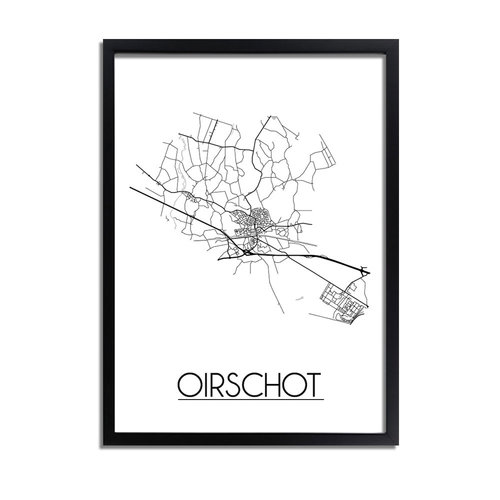 Oirschot Plattegrond poster 