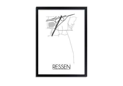 DesignClaud Ressen Plattegrond poster