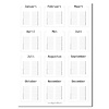 Geburtstagskalender Schwarz Weiß A4 + Aufhängehaken - Copy - Copy - Copy