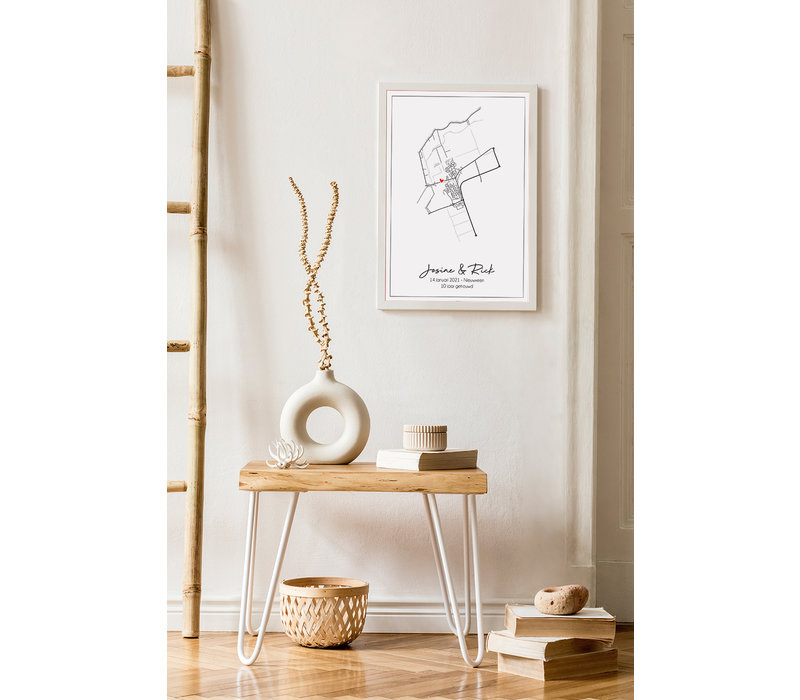 Hochzeitsposter Stadtplan - Hochzeitsgeschenk personalisiert - Copy