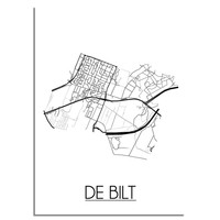 De Bilt Plattegrond poster