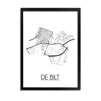 De Bilt Plattegrond poster