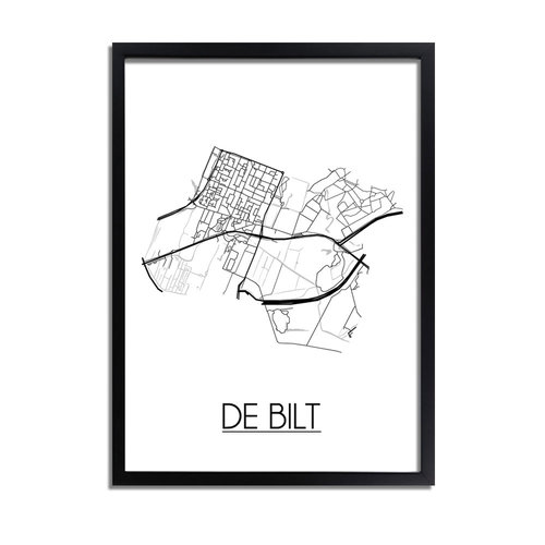 De Bilt Plattegrond poster 