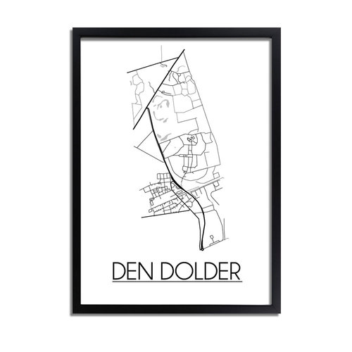 Den Dolder Plattegrond poster 