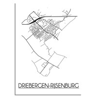 Driebergen-Rijsenburg Plattegrond poster