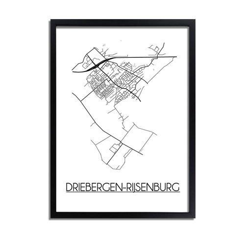 Driebergen-Rijsenburg Plattegrond poster 