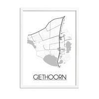 Giethoorn Plattegrond poster