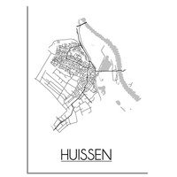 Huissen Plattegrond poster