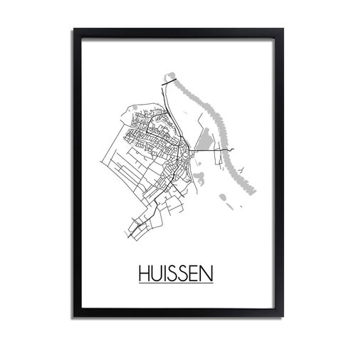 Huissen Plattegrond poster 