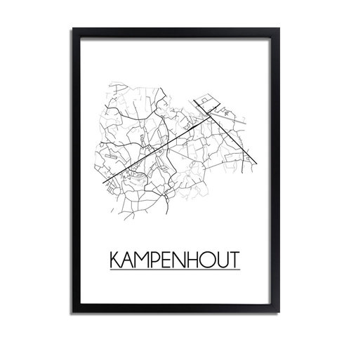 Kampenhout Plattegrond poster 