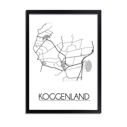 Koggenland Plattegrond poster 