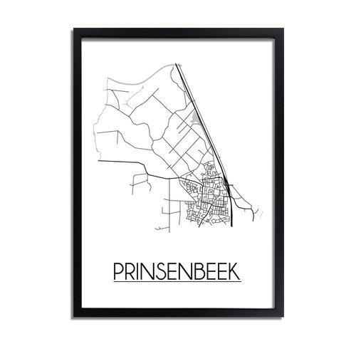 Prinsenbeek Plattegrond poster 
