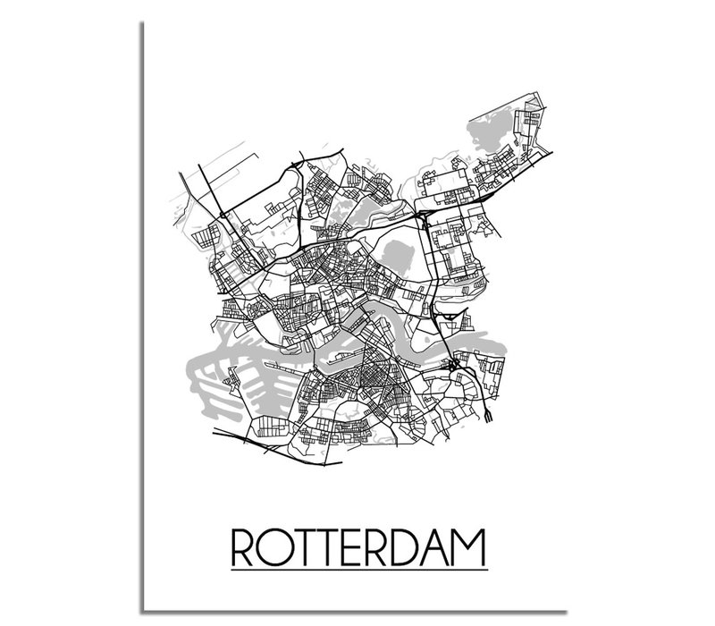 Rotterdam Plattegrond poster