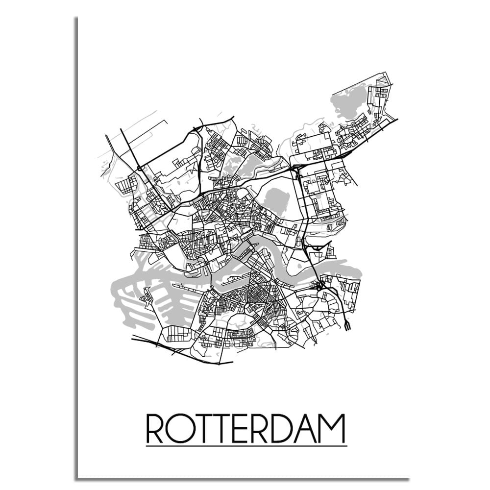 Rotterdam Plattegrond poster