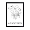 Sint Michielsgestel Plattegrond poster