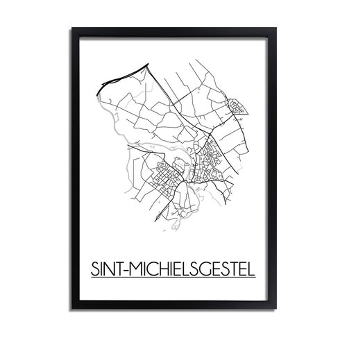 Sint Michielsgestel Plattegrond poster 