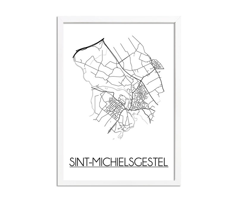 Sint Michielsgestel Plattegrond poster