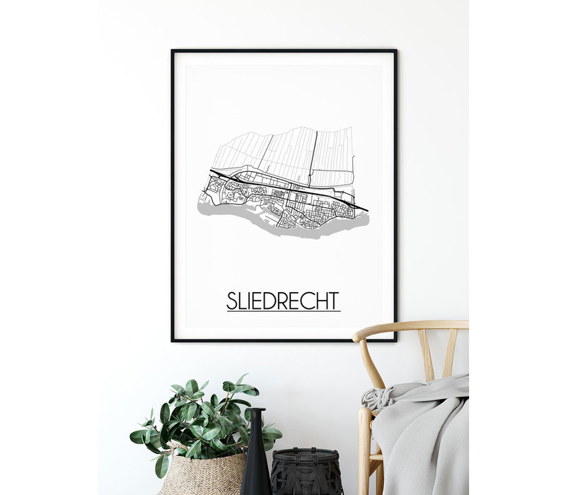 Sliedrecht Plattegrond poster