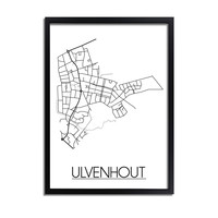 Ulvenhout Plattegrond poster