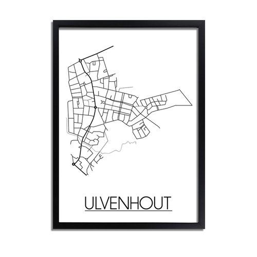 Ulvenhout Plattegrond poster 