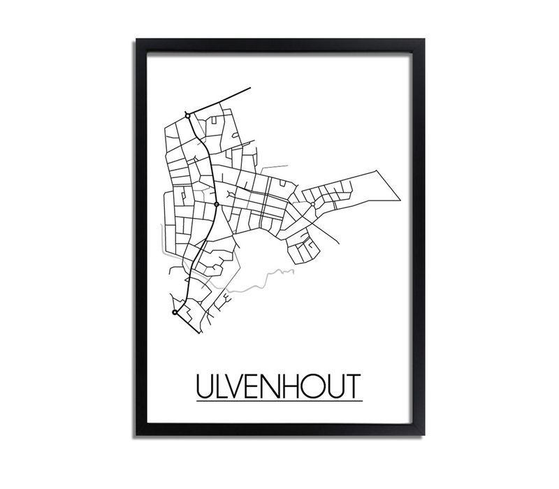 Ulvenhout Plattegrond poster