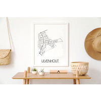 Ulvenhout Plattegrond poster