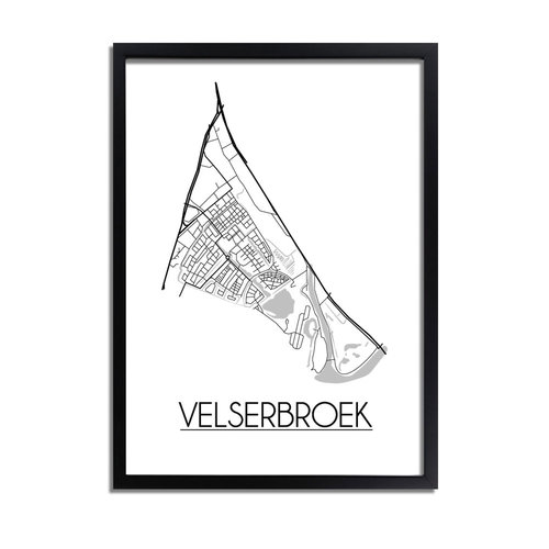 Velserbroek Plattegrond poster 