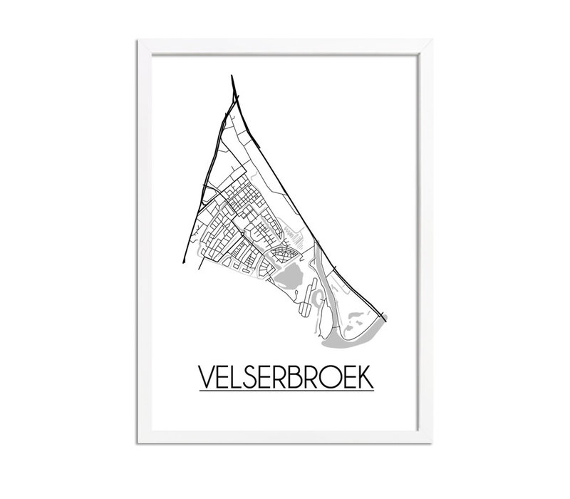 Velserbroek Plattegrond poster