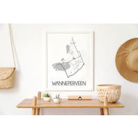 Wanneperveen Plattegrond poster