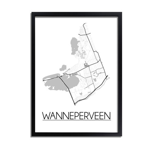 Wanneperveen Plattegrond poster 