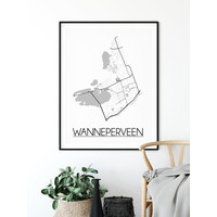 Wanneperveen Plattegrond poster
