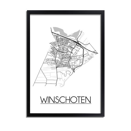 Winschoten Plattegrond poster 