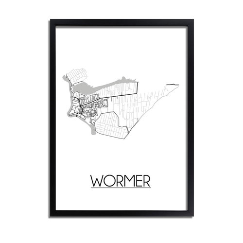 Wormer Plattegrond poster 