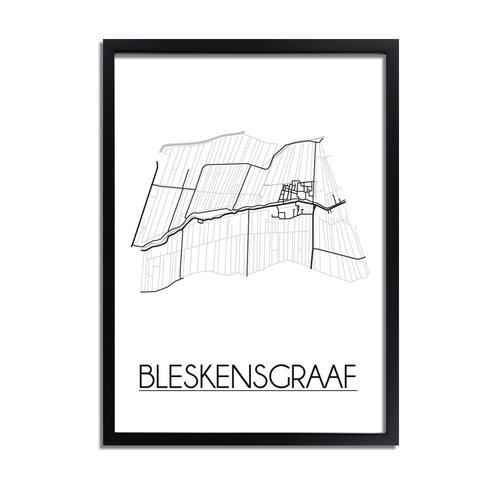 Bleskensgraaf Plattegrond poster 