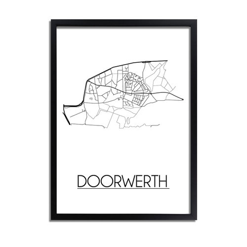 Doorwerth Plattegrond poster 