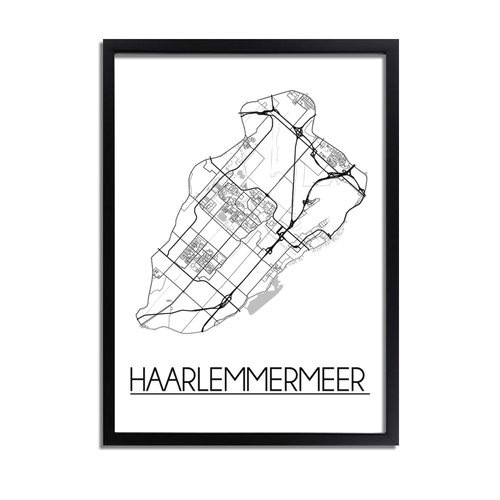 Haarlemmermeer Plattegrond poster 